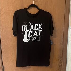 Black Cat Society Graphic T-Shirt